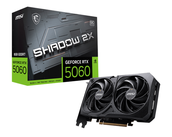 Card màn hình MSI GeForce RTX™ 5060 8G SHADOW 2X OC