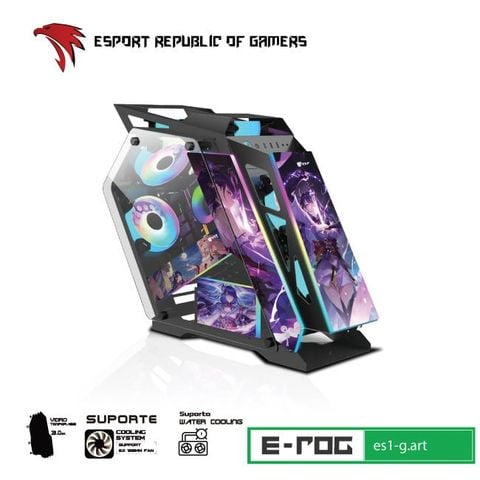 Thùng máy vỏ case máy tính VSP GAMING ES1 - Đen G.ART (2ND không box)