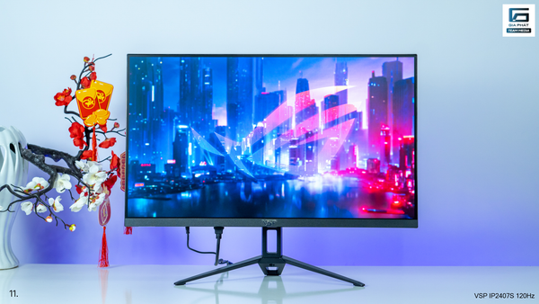 Màn hình VSP IP2407S Phẳng (24 inch, IPS, FHD, 120Hz, 1ms) - Màu đen
