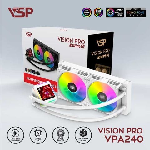 Tản nhiệt nước VSP Vision Pro VPA240 - Màu trắng