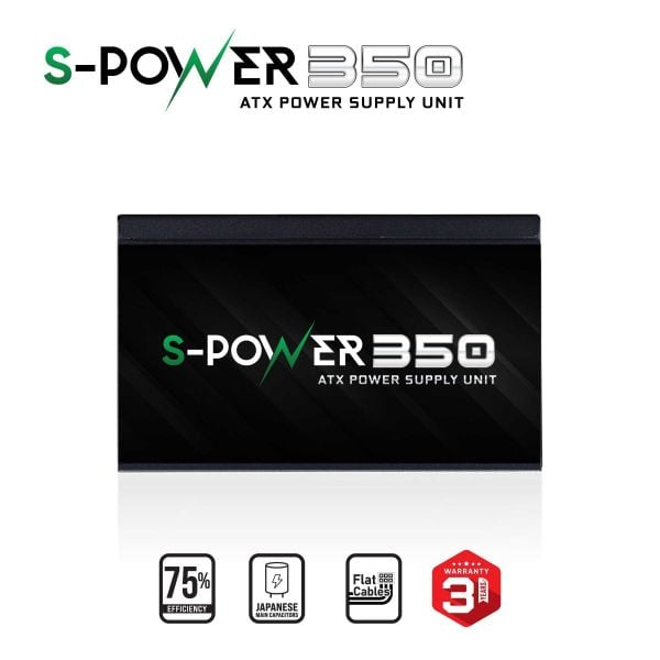 Bộ nguồn máy tính VSP S-Power 350 - 350W - Màu đen