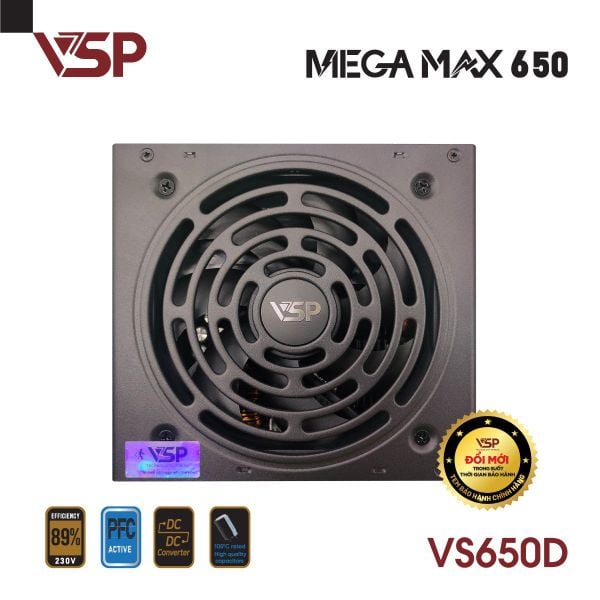 Bộ nguồn máy tính VSP Megamax VS650D ATX - 650W
