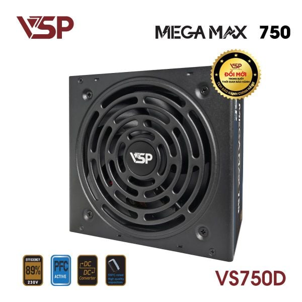 Bộ nguồn máy tính VSP Megamax VS750D ATX - 650W