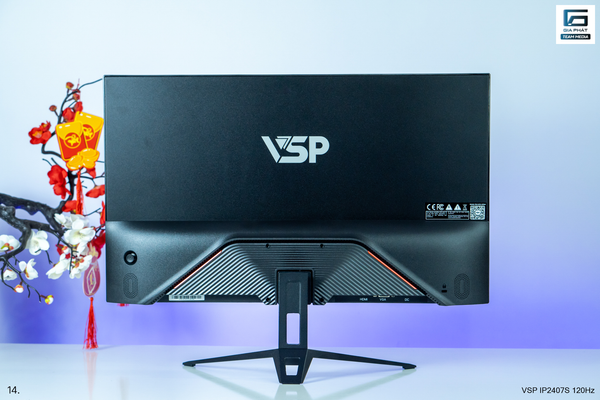 Màn hình VSP IP2407S Phẳng (24 inch, IPS, FHD, 120Hz, 1ms) - Màu đen
