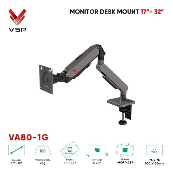 Arm - Giá Đỡ Màn Hình VSP VA80-1G (17