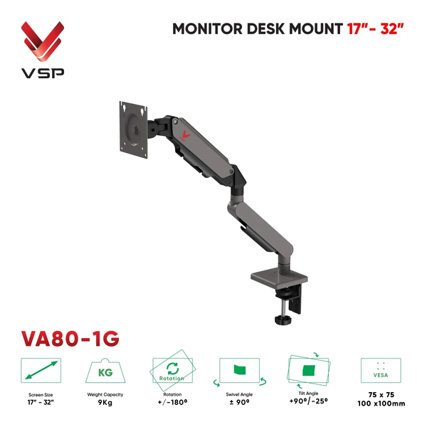 Arm - Giá Đỡ Màn Hình VSP VA80-1G (17