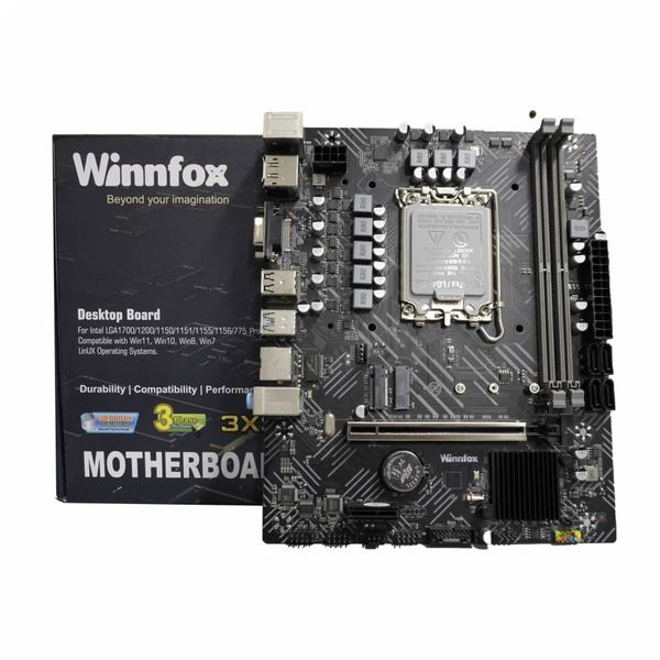 Bo mạch chủ H610 Winnfox (DDR4, M-ATX, LGA1700)