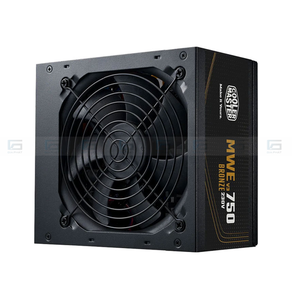 Bộ nguồn Cooler Master MWE Bronze 750 V3 750W 230V - Màu đen