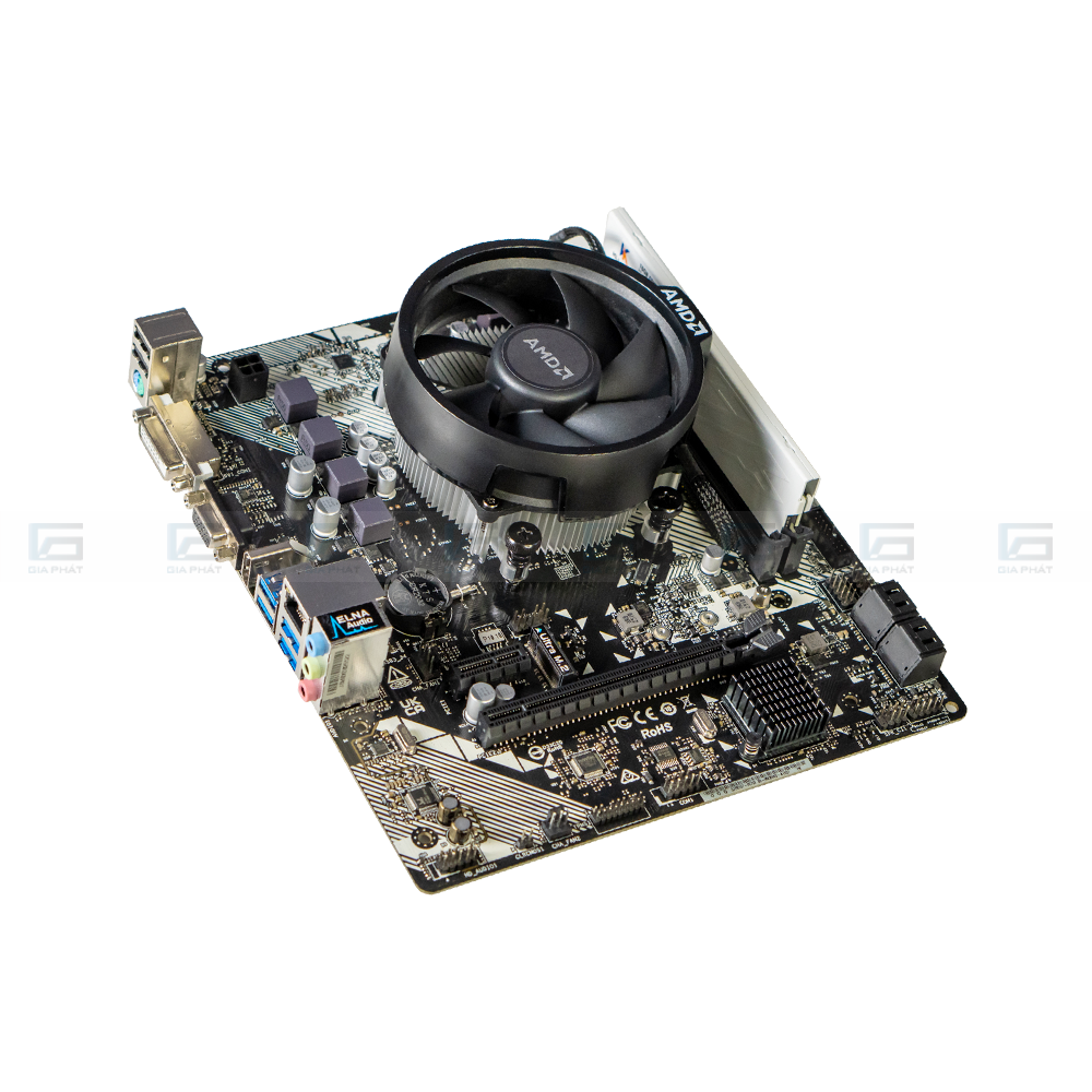 Combo Mainboard AMD B450M - Ryzen 5 3400G - Ram 8G/3200 - New Box