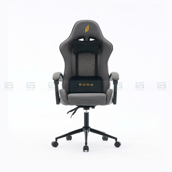Ghế Gaming Cao Cấp Hợp Kim Thép EDRA EGC236 Fabric - Màu xám