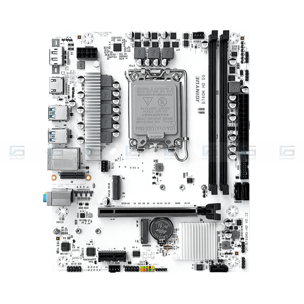 Bo mạch chủ JGINYUE B760M-HD D5 DDR5 LGA1700 - Màu trắng