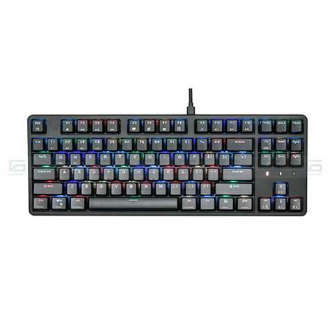 Bàn phím chơi game cơ cao cấp EDRA EK3187w 87 phím - Màu đen