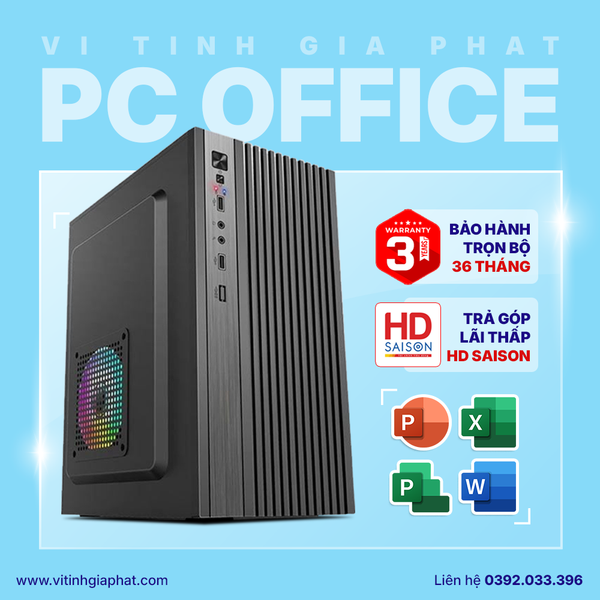 PC văn phòng Gen 10 - i3 10105, SSD 512G, RAM 16G Chuyên Văn Phòng, Doanh Nghiệp