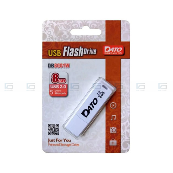 USB 2.0 Dato 8G DB8001W - Màu trắng