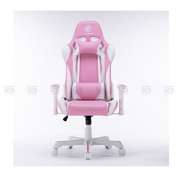 Ghế Gaming Cao Cấp Da PVC EDRA QUEEN - EGC225 - Màu hồng