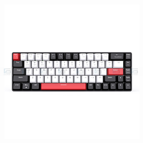 Bàn phím cơ không dây EDRA EK368L  - Màu trắng đen