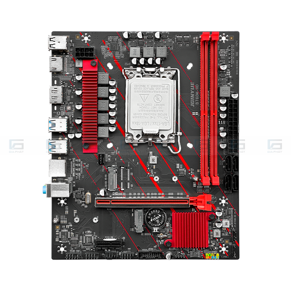 Bo mạch chủ JGINYUE B760M-HD không có WiFi DDR4 - Màu đen