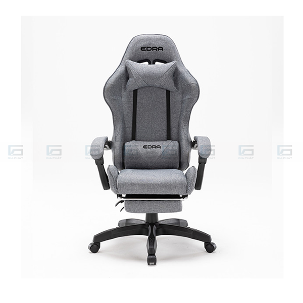 Ghế Gaming Vải Kháng Khuẩn EDRA APOLLO PLUS FABRIC - EGC227 - Màu xám