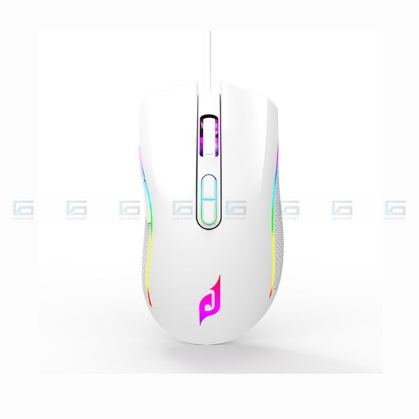 Chuột gaming không dây EDRA EM624W LED RGB - Màu trắng/đen