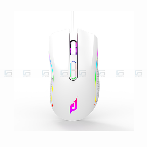 Chuột gaming không dây EDRA EM624W LED RGB - Màu trắng/đen