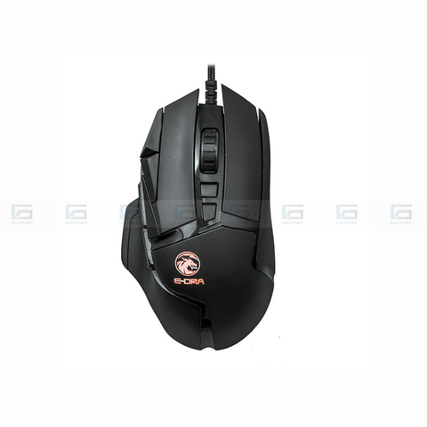 Chuột gaming có dây EDRA EM6502 PRO 16.000 DPI - Màu đen