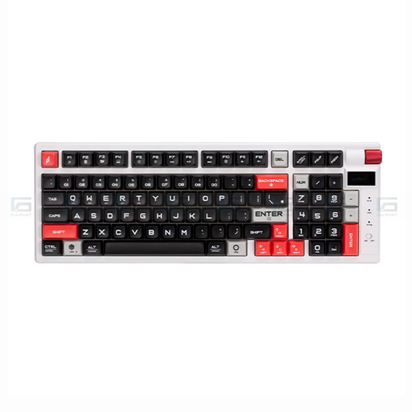 Bàn phím chơi game cơ EDRA EK398PRO - TRIPLE MODE - Màu trắng đen