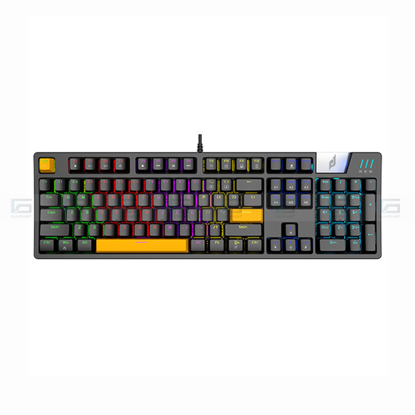 Bàn phím chơi game cơ EDRA EK316 LED RGB 104 phím - Màu đen