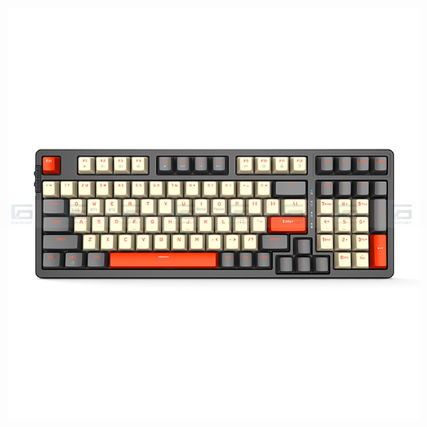 Bàn phím chơi game cơ không LED EDRA EK398L 98 phím - Alpha/Beta