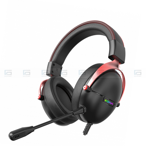Tai nghe có dây EDRA EH418 FPS 7.1 - Chuyên game bắn súng - Màu đen đỏ