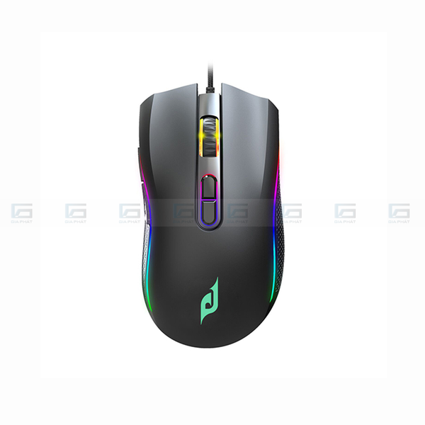 Chuột Gaming Có Dây 1.8m EDRA EM624 LED RGB - Màu đen/trắng/hồng