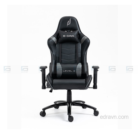 Ghế Gaming Cao Cấp Da PU EDRA LEVEL E - EGC229 - Màu đen/đỏ