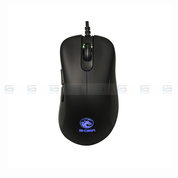 Chuột gaming có dây EDRA EM660 Lite LED RGB - Màu đen/hồng