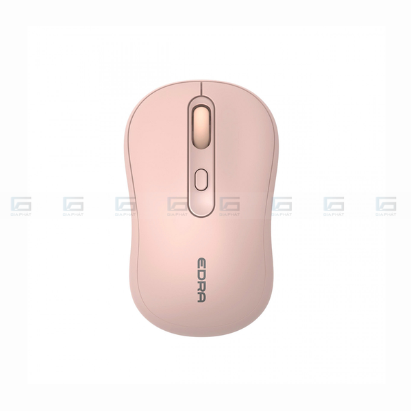 Chuột không dây công thái học EDRA EM611W - Màu hồng/đen/trắng