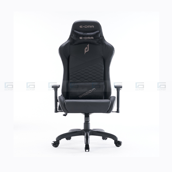 Ghế Gaming Cao Cấp Da PU EDRA EGC231 WISDOM - Màu trắng/đen