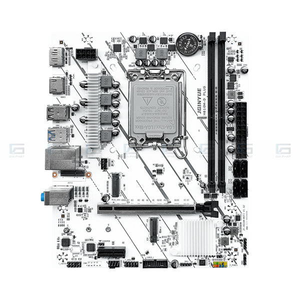 Bo mạch chủ JGINYUE H610M-D PLUS DDR4 - Màu trắng/đen