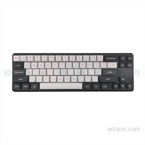 Bàn phím chơi game cơ cao cấp EDRA EK368Wv2 - Màu đen trắng