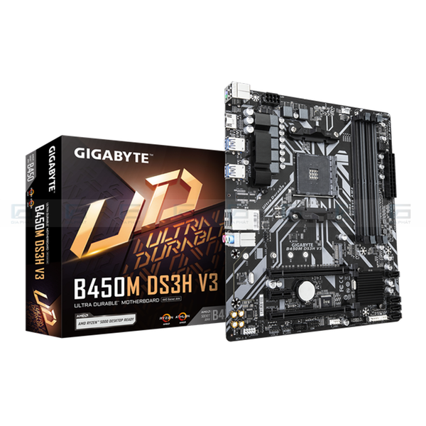 Bo mạch chủ Gigabyte B450M DS3H - V3 AMD Socket AM4