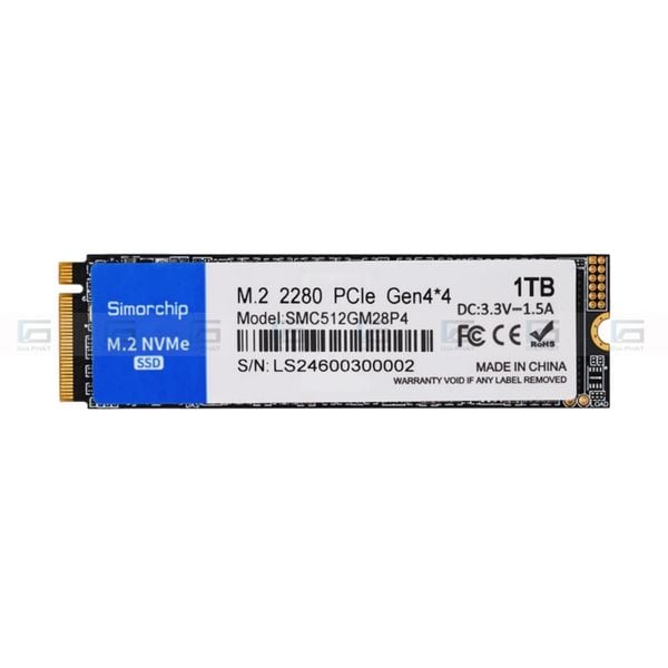 Ổ cứng SSD Simorchip SSD320 1TB NVMe GEN3X4   - Chính hãng