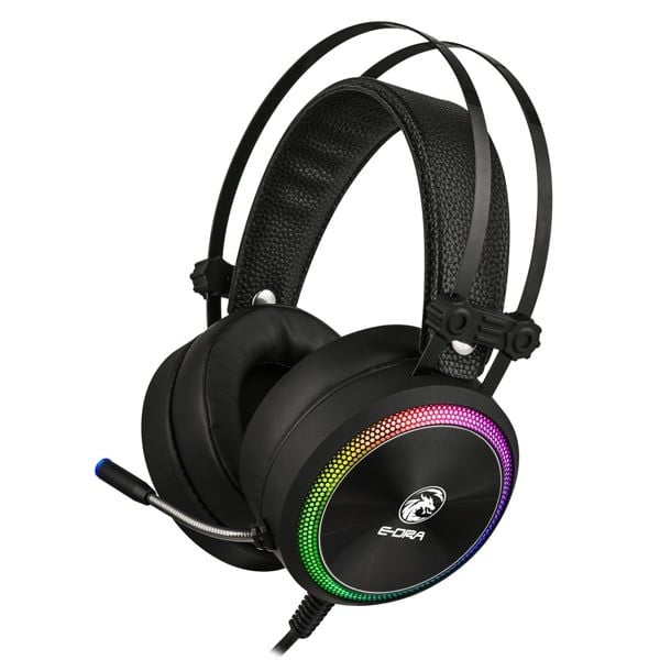 Tai nghe chơi game LED RGB EDRA EH412 7.1 PRO LED RGB - Màu đen