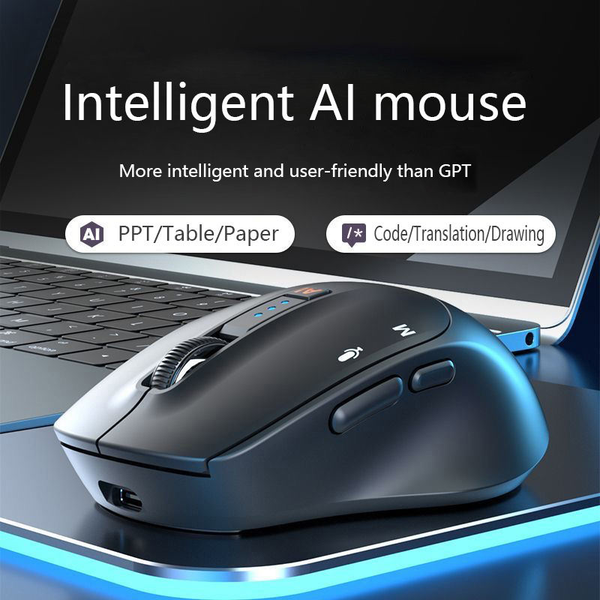 Chuột thông minh Coolerplus CPM A05 (tích hợp chat GPT AI) - Màu đen