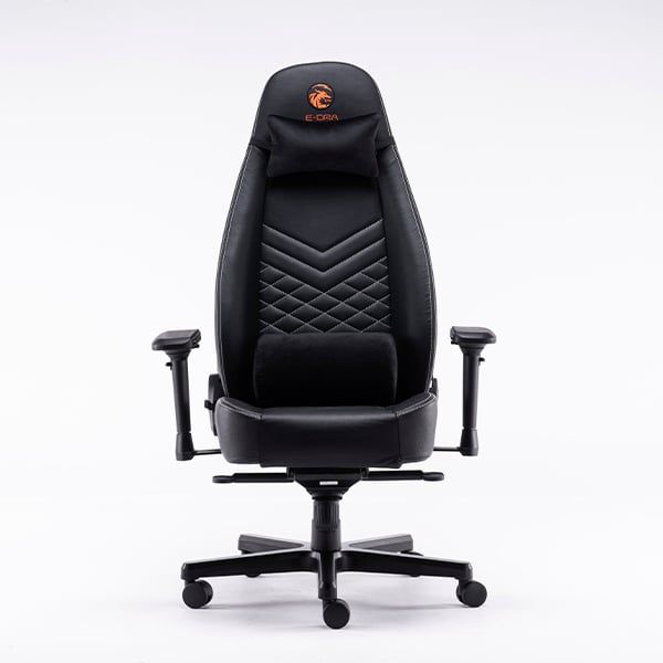 Ghế Gaming Da Thật PU Cao Cấp EDRA Big Boss EGC2021 LUX - Màu đen/trắng