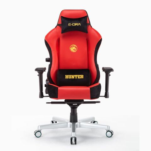 Ghế Gaming Da Cao Cấp PU EDRA Hunter EGC206 - Màu đen/đỏ/trắng
