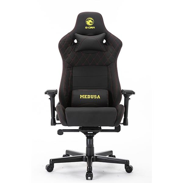 Ghế Gaming Da Cao Cấp Kê Tay 4D EDRA Medusa EGC209 - Màu đen