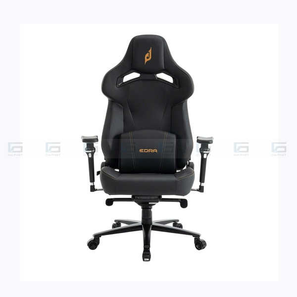 Ghế Gaming Da Nappa Cao Cấp EDRA Warlord EGC2026 LUX - Màu đen