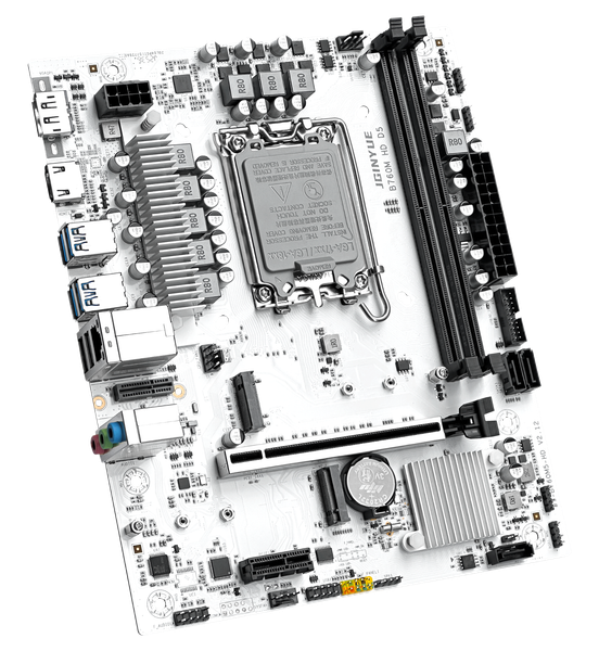 Bo mạch chủ JGINYUE B760M-HD D5 DDR5 LGA1700 - Màu trắng