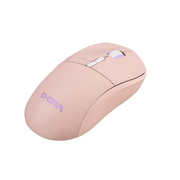 Chuột gaming không dây EDRA EM620W LED RGB - Màu hồng