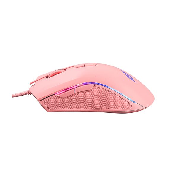 Chuột Gaming Có Dây 1.8m EDRA EM624 LED RGB - Màu đen/trắng/hồng