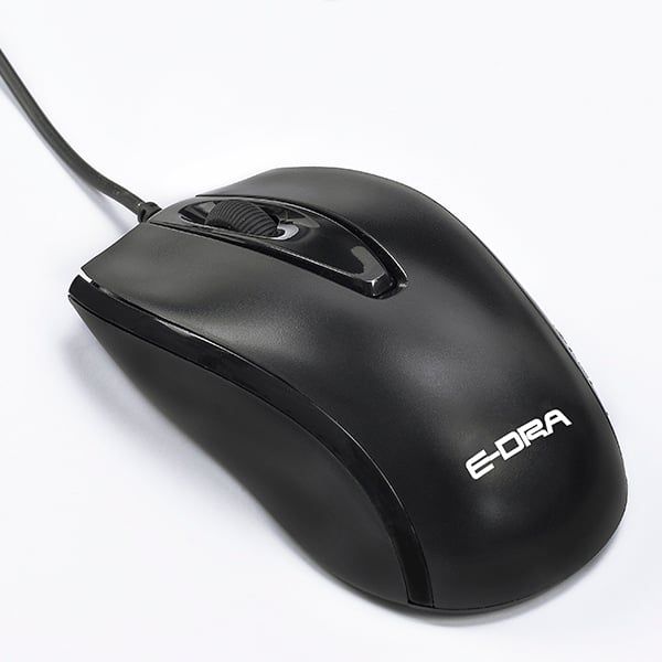 Chuột văn phòng có dây EDRA EM601v2 - Màu đen