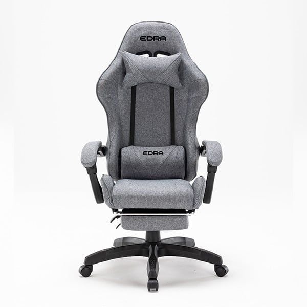 Ghế Gaming Vải Kháng Khuẩn EDRA APOLLO PLUS FABRIC - EGC227 - Màu xám