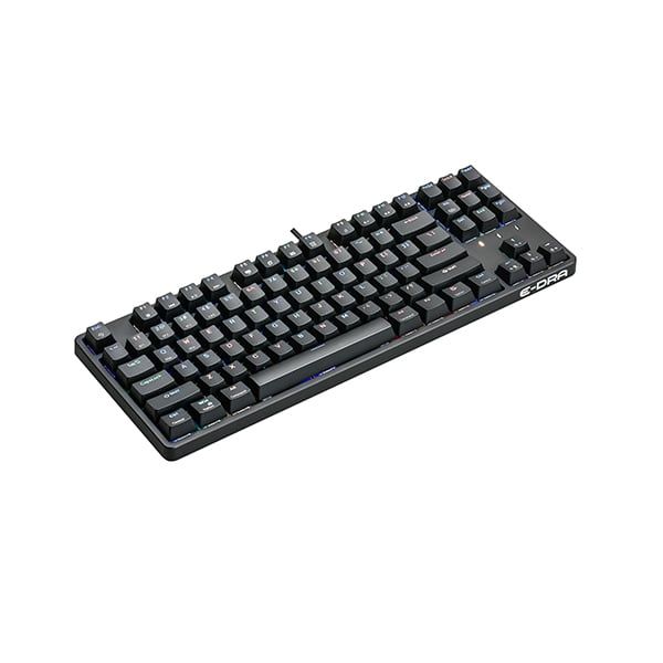 Bàn phím chơi game cơ cao cấp EDRA EK3187w 87 phím - Màu đen